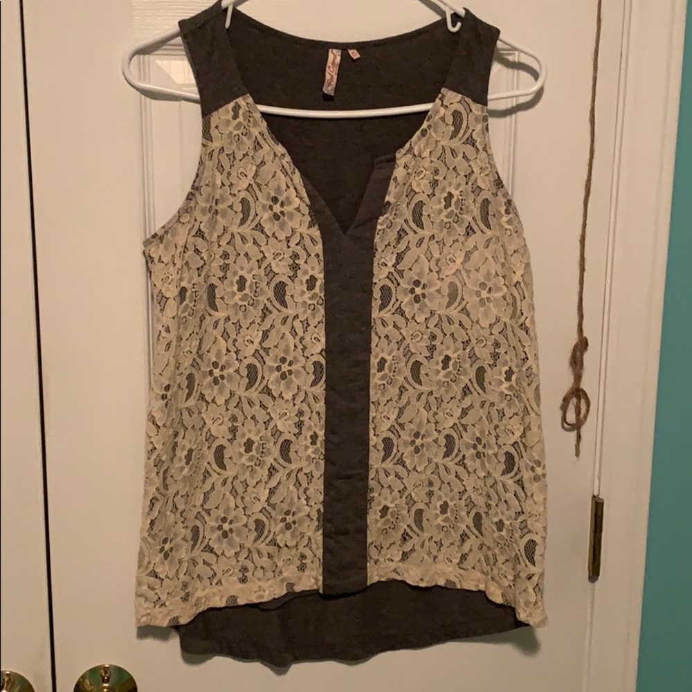 Lace tank top